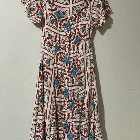 Maeve Anthropology praslin lion button down dress O midi dress - Picture 9 of 11